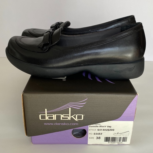 DANSKO Danielle Black Veg Loafer Shoes, European size 38 (US Women's 8) - Picture 3 of 6